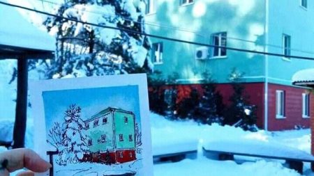Художниця Ольга Цимбаліст видасть листівки із локаціями Кропивницького. ФОТО