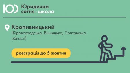 У Кропивницькому стартує “Школа юридичної сотні” для ветеранів АТО та волонтерів