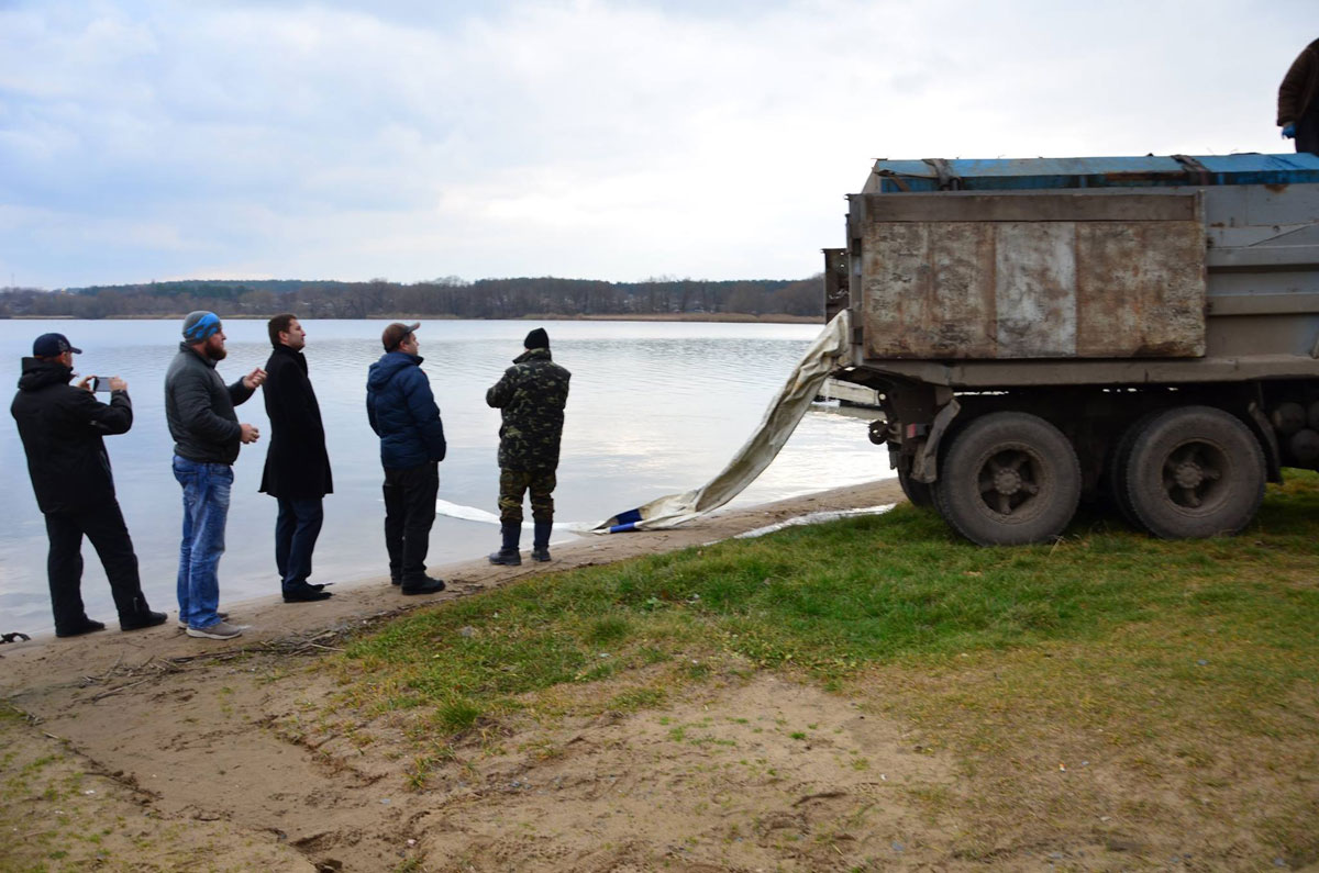 На Кіровоградщині зарибили мальком риб-меліорантів акваторію Південного Бугу. ФОТО