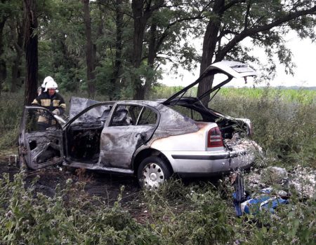 На Кіровоградщині двічі за добу гасили пожежі автомобілів