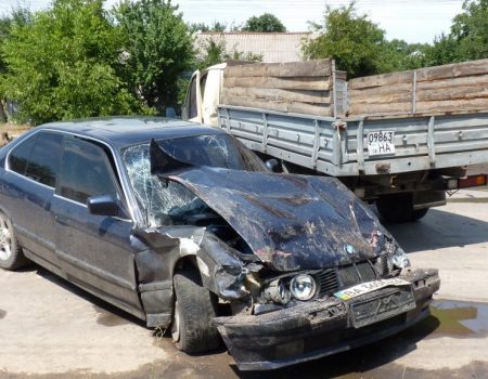 В Олександрії в аварію потрапила родина з малюком. ФОТО