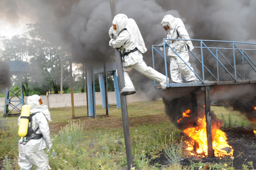 У Кропивницькому відбулось тренування рятувальників на смузі психологічної підготовки