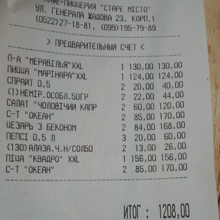 У Кропивницькому четверо відвідувачів кафе з дітьми пообідали на 1200 гривень і не розплатилися. ВІДЕО