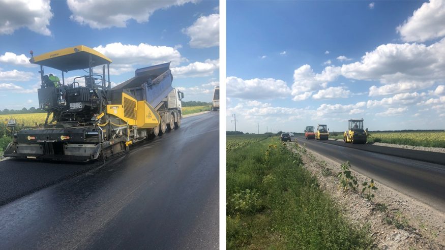 На трасі Знам’янка-Луганськ-Ізварине триває ремонт. ФОТО