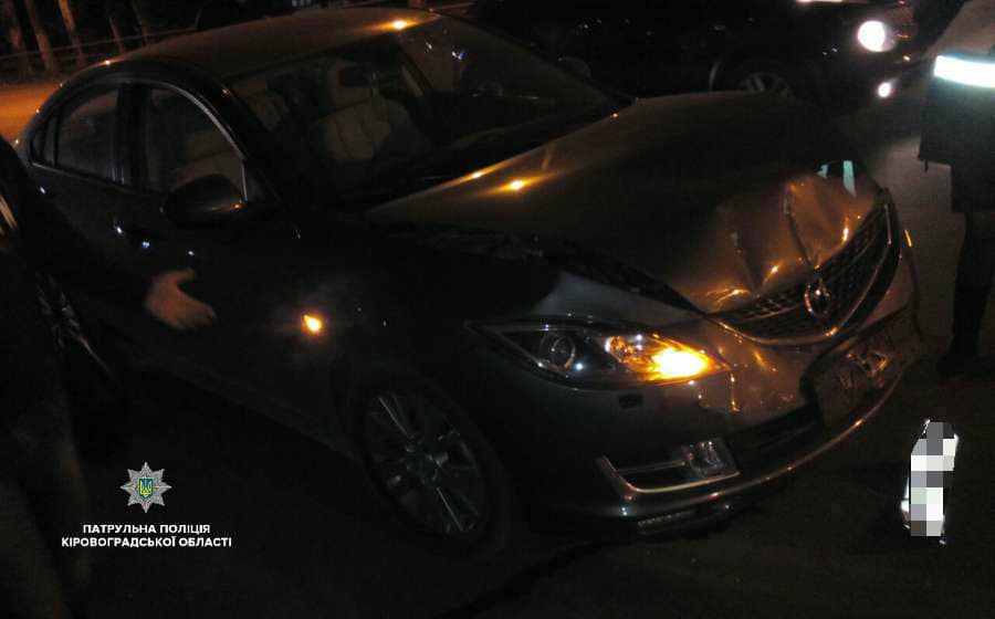 У Кропивницькому п&#8217;яний водій скоїв ДТП і заявив у поліцію про викрадення його авто. ФОТО