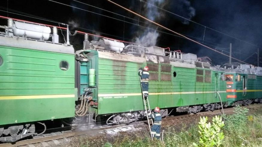 Рятувальники ліквідували загоряння на товарному потязі