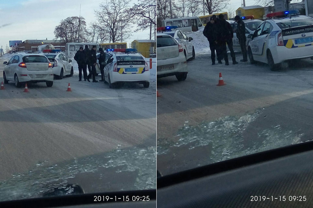 У Кропивницькому сталася ДТП за участі автомобіля патрульної поліції та «ЗАЗ Forza». ФОТО