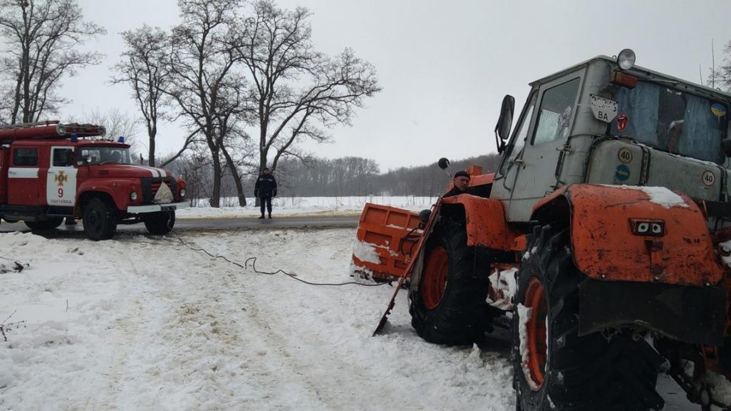 На Кіровоградщині минулої доби рятувальники 4 рази виїжджали на допомогу водіям