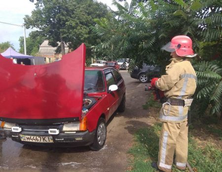 На одній із вулиць Добровеличківки горів автомобіль