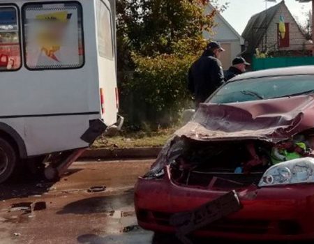 У Кропивницькому водій з ознаками алкогольного сп’яніння спричинив ДТП із маршруткою. ФОТО