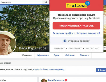 В Україні запустили розширення для браузера, яке маркує Facebook-тролів