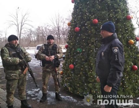 Правоохоронців із Кіровоградщини в зоні ООС привітали з Новим роком