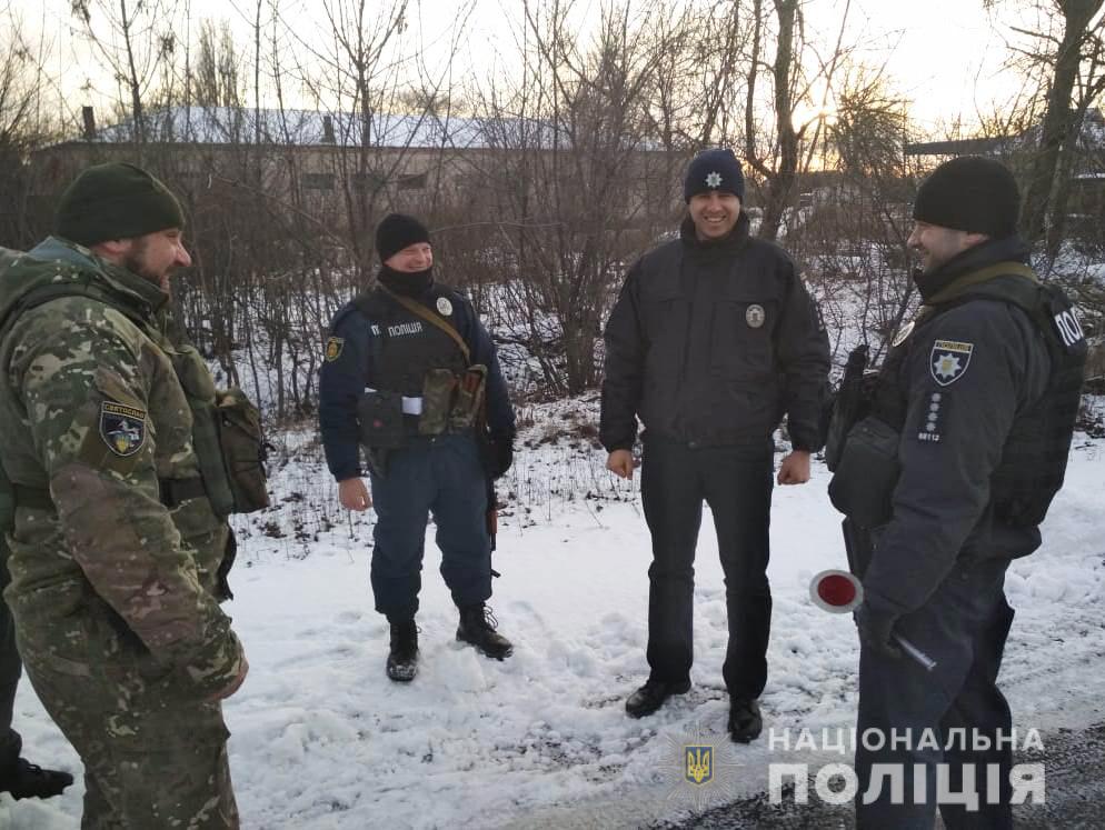 Правоохоронців із Кіровоградщини в зоні ООС привітали з Новим роком