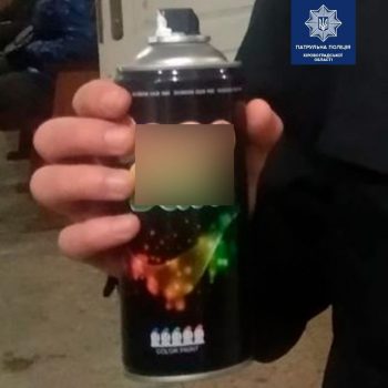 Поліцейські затримали молодика, що розмалював “Арку” в Кропивницькому