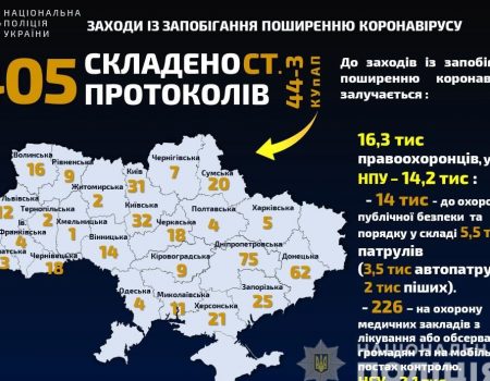 На Кіровоградщині поліцейські склади 9 проколів за порушення карантинних заходів