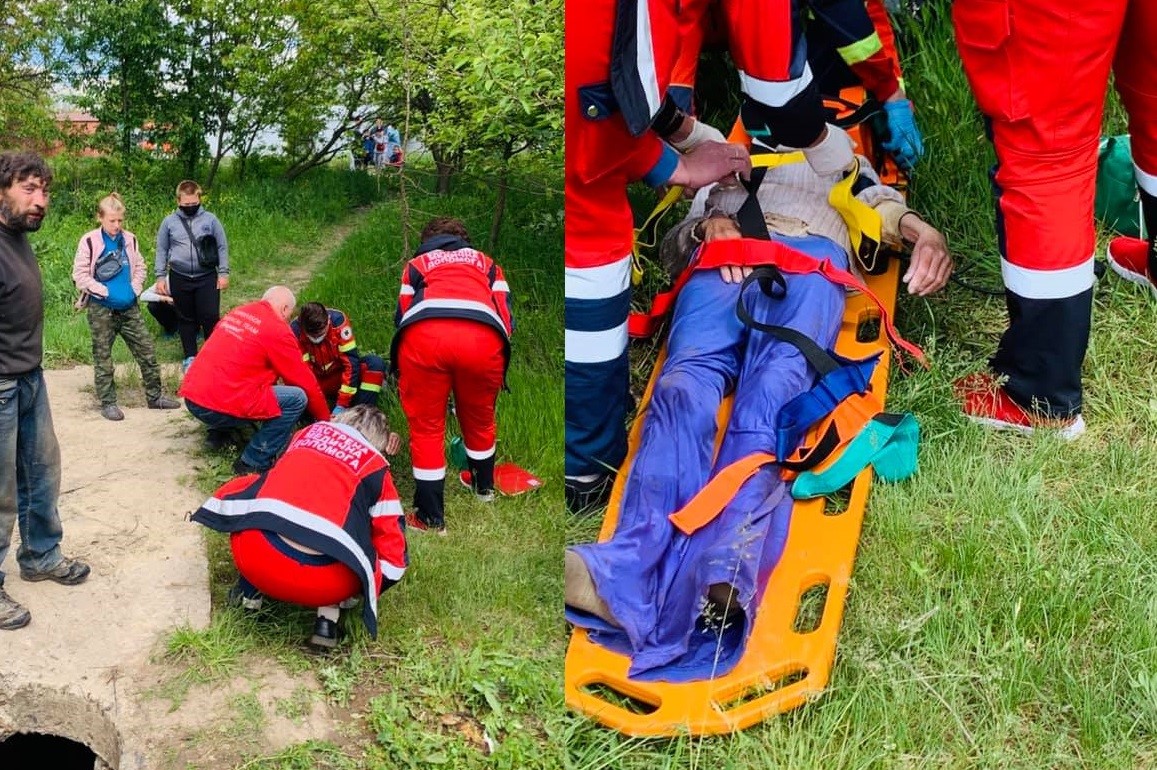 У Кропивницькому дістали жінку, яка впала в люк теплотраси і пролежала там три дні. ВІДЕО