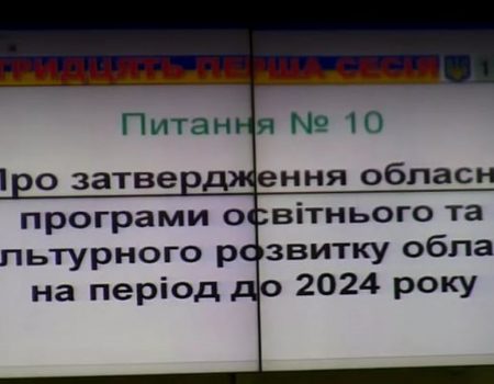 Облрада підтримала програму культурного та освітнього розвитку Кіровоградщини