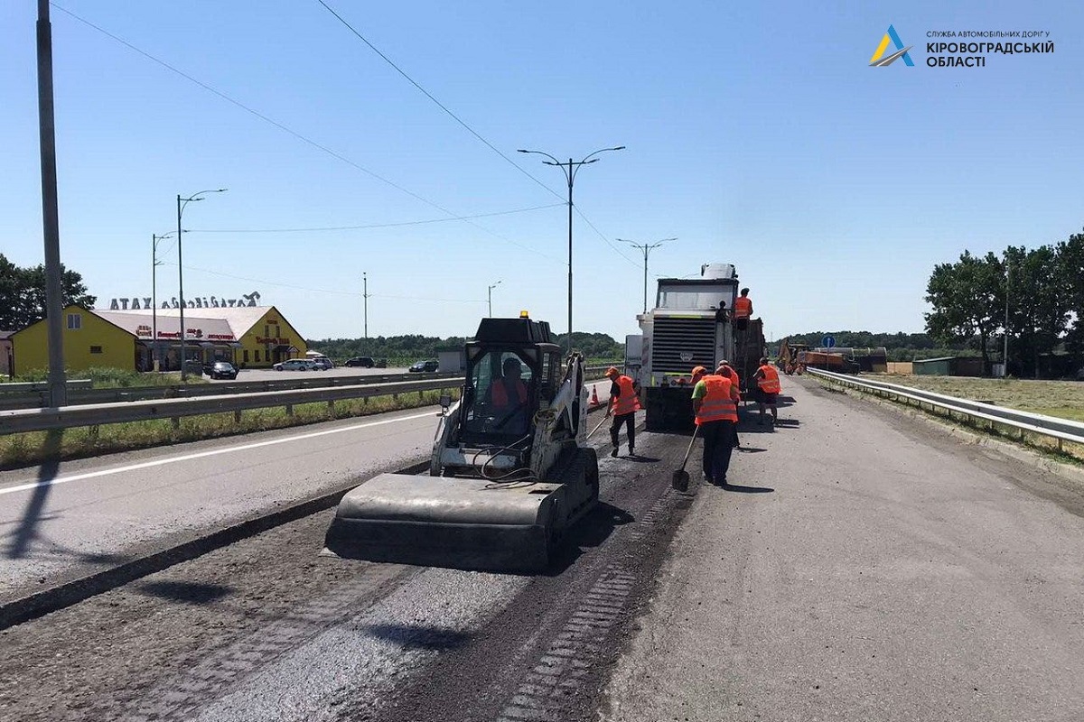 На Кіровоградщині розпочали ремонт дороги Київ-Одеса