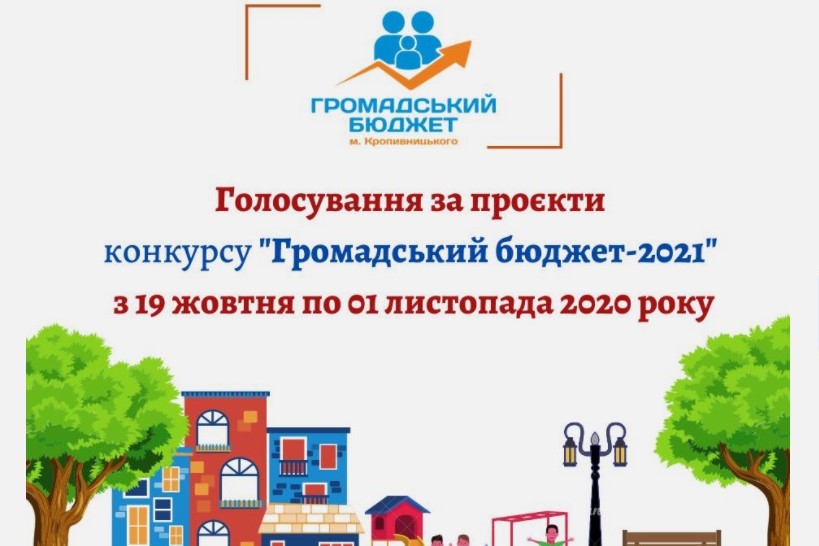 У Кропивницькому до конкурсу «Громадський бюджет-2021» допустили 55 проєктів