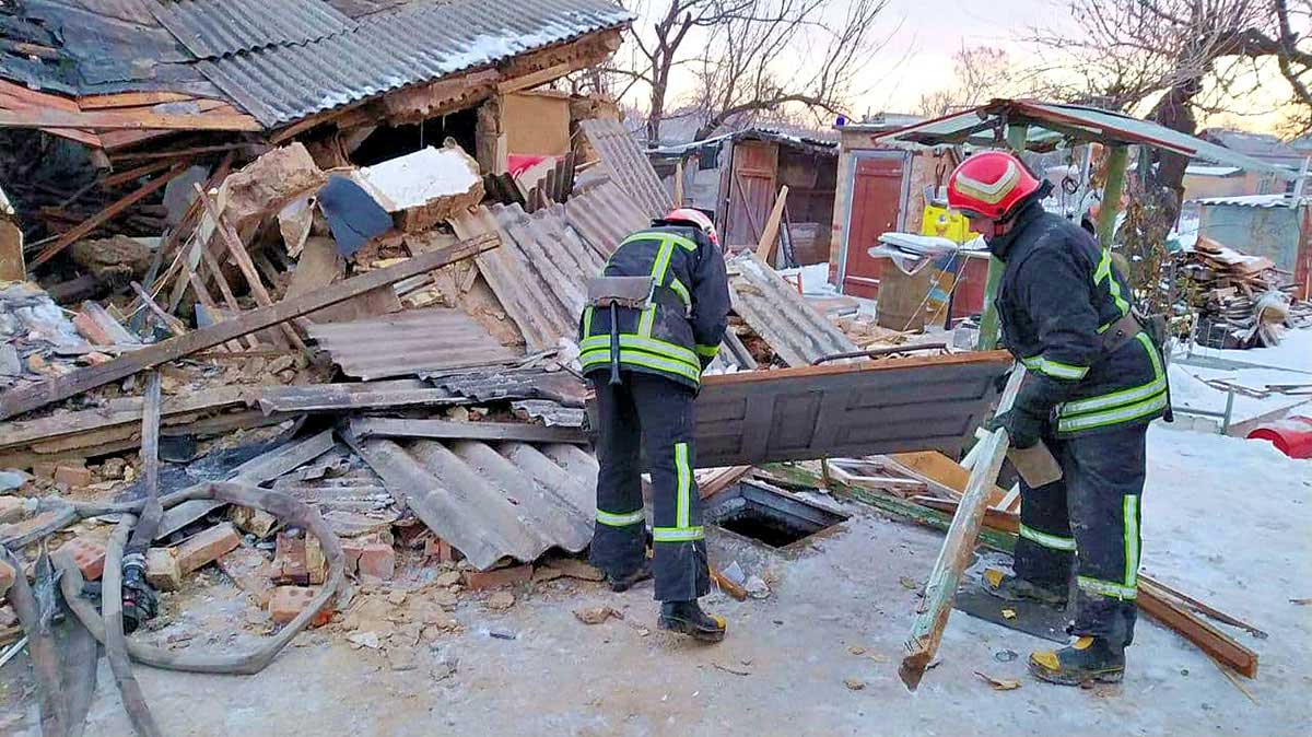 вибух, газ, обвал, приміщення