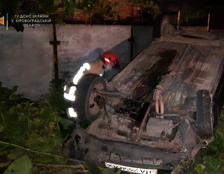 У Помічній на Кіровоградщині перекинулося авто, є постраждалі. ФОТО