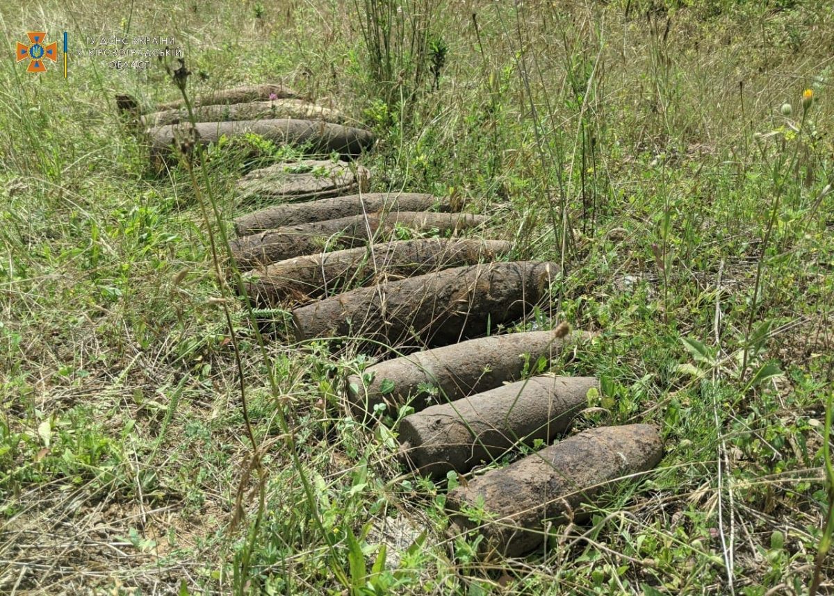 На території Новомиргородської громади знищили 18 боєприпасів часів Другої світової війни. ФОТО