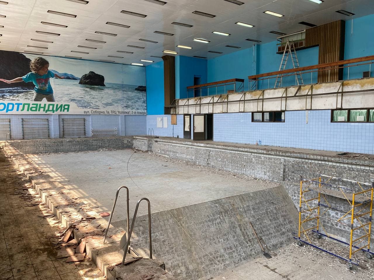 У Кропивницькому реконструюють басейн спортшколи &#8220;Надія&#8221;