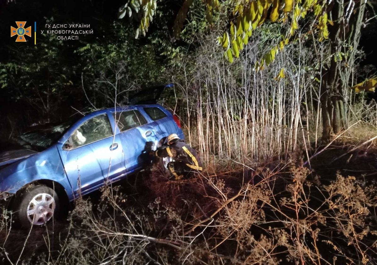 На Кіровоградщині перекинулося авто, водійка загинула. ФОТО
