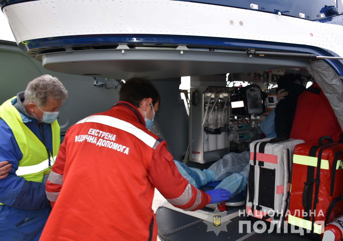 На Кіровоградщині залучили авіацію МВС для транспортування онкохворого до столиці. ФОТО. ВІДЕО