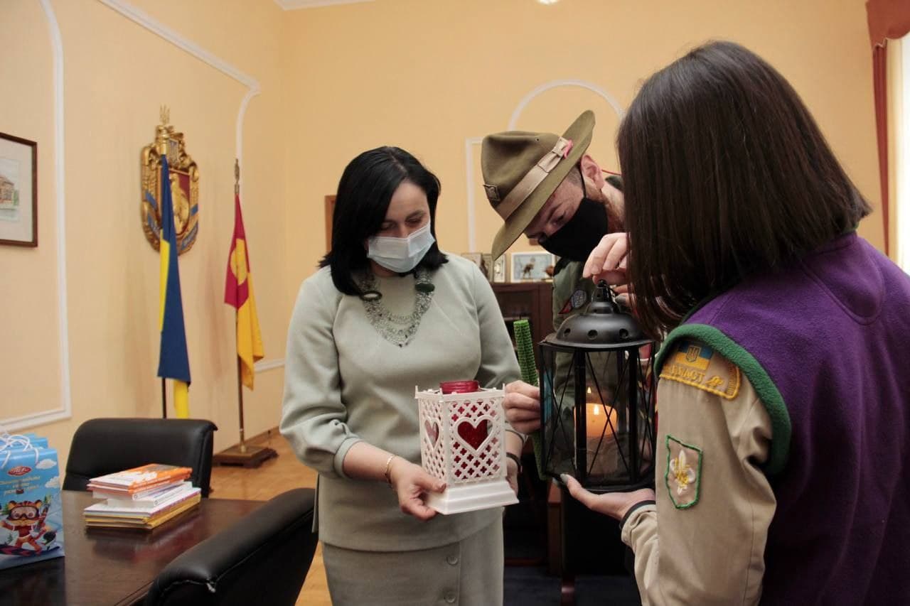 Вифлеємський вогонь миру вже дістався Кропивницького. ФОТО
