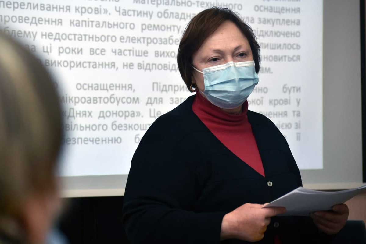Тамара Русначенко переможця конкурсу на посаду гендиректора обласної станції переливання крові