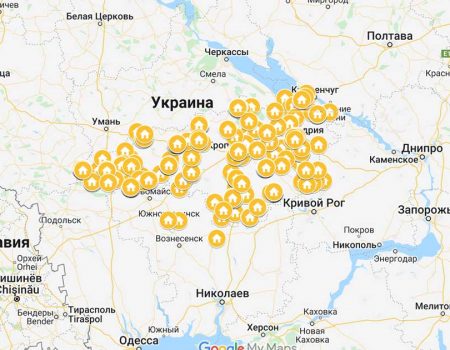 Перелік укриттів Кіровоградської області (Google Map)