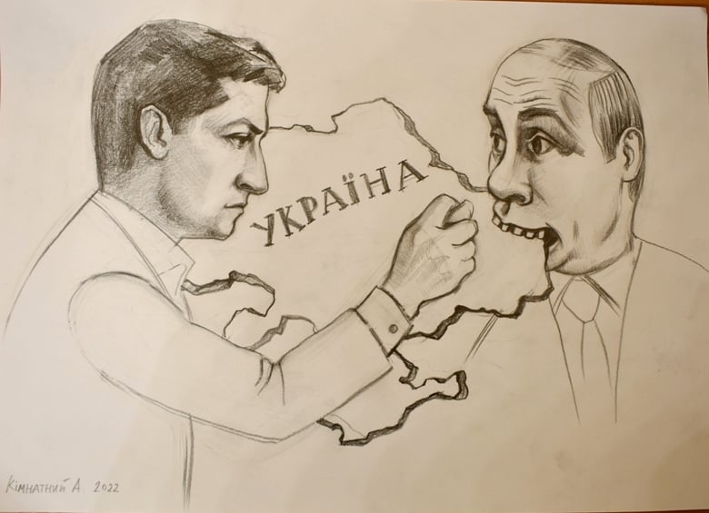 У Кропивницькому презентували експозицію карикатур на путіна. ФОТО