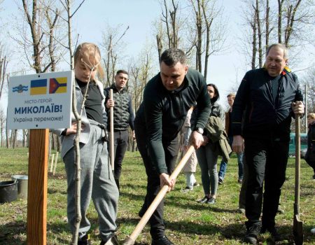 У Кропивницькому парку Перемоги висадили алею дубів на честь міст-героїв. ФОТО