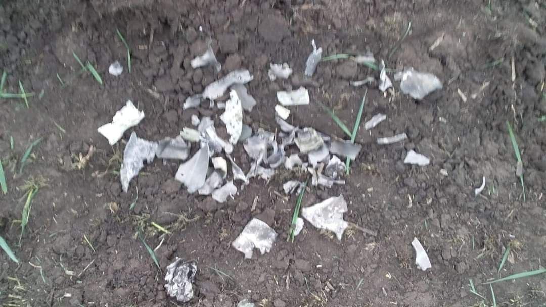 Кілька годин тому над Новоукраїнським районом Кіровоградщини збили ворожу ракету. ФОТО
