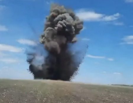 Кілька годин тому над Новоукраїнським районом Кіровоградщини збили ворожу ракету. ФОТО