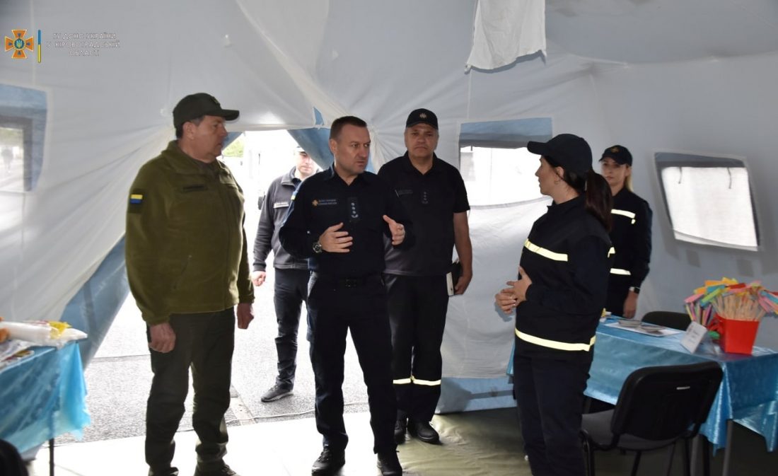 Рятувальники Кіровоградщини відпрацювали дії на випадок радіаційної аварії. ФОТО
