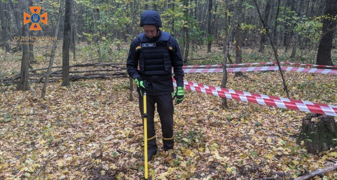 На Кіровоградщині грибники натрапили в лісі на старі міни. ФОТО