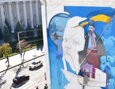 Олександр Брітцев розповів про стінопис у Кропивницькому під час європейської стріт-арт конференції