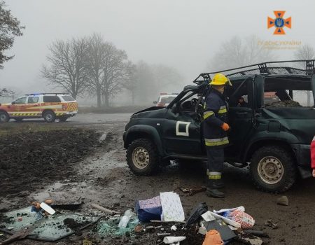 На трасі М-30 Стрий-Ізварине на Кіровоградщині перекинулося авто. ФОТО