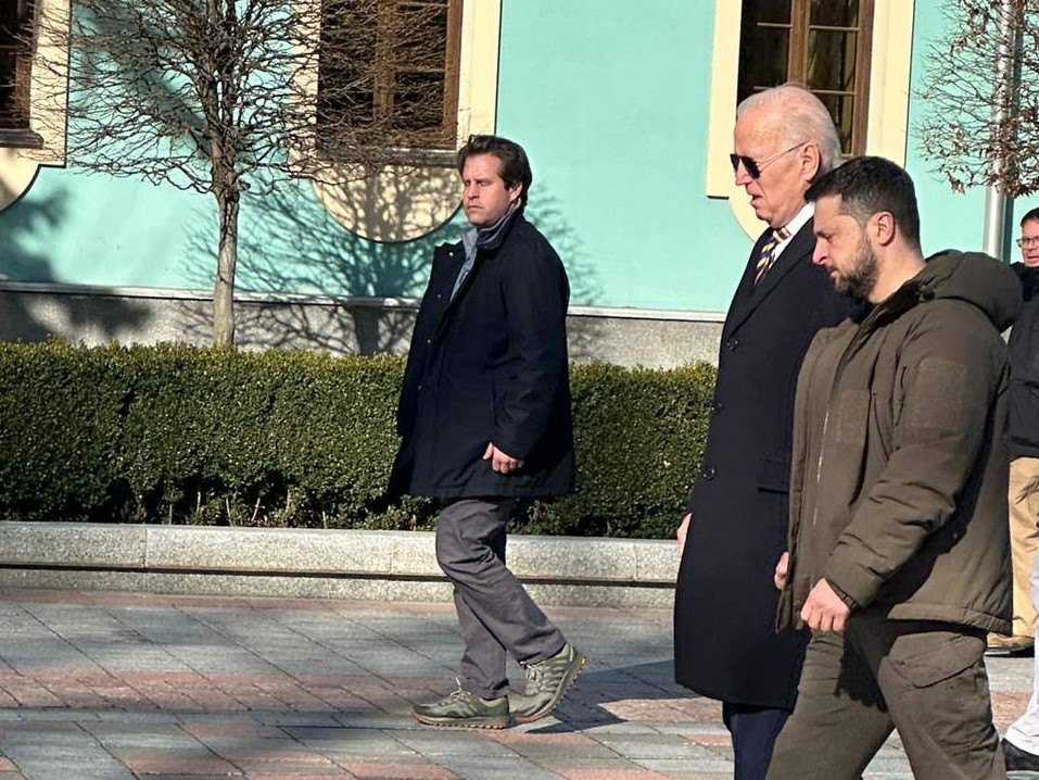 Історичний візит: президент США Джо Байден сьогодні приїхав до Києва. ФОТО