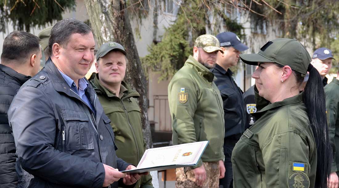 Обласною відзнакою «За мужність і відвагу» нагородили нацгвардійців у Кропивницькому