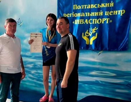 Кропивницька плавчиня здобула золото на змаганнях серед дітей із порушенням слуху