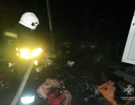 На Кіровоградщині під час пожежі жінка отримала серйозні опіки. ФОТО