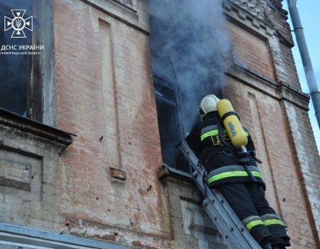 У центрі Кропивницького під час пожежі загинули двоє людей. ФОТО.