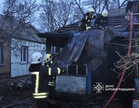 У Кропивницькому рятувальники виявили тіло загиблого господаря під час гасіння пожежі у будинку. ФОТО