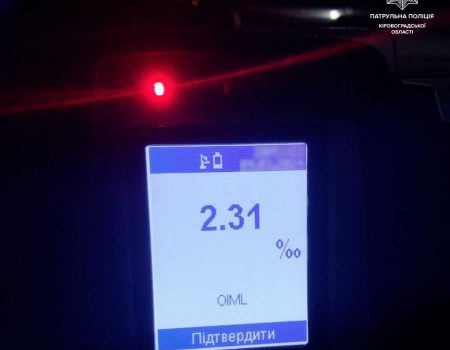 У Кропивницькому зупинили через порушення ПДР п’яного водія, який ніколи не отримував посвідчення