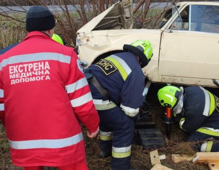 У Новоукраїнському районі Кіровоградщини в ДТП загинула жінка та травмувався чоловік. ФОТО