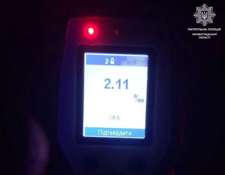 У Кропивницькому під час комендантської години спіймали п’яного водія
