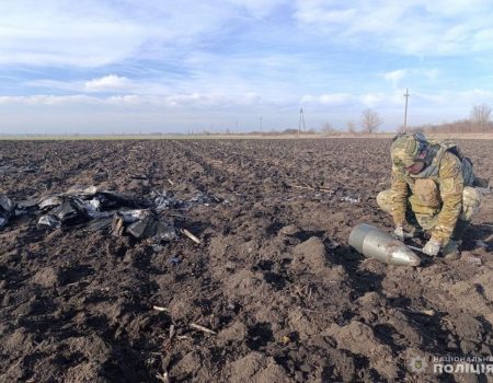 На Кіровоградщині знайшли нездетоновану бойову частину російського дрона. ФОТО